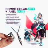 Combo Colar Jett + Anel Sage - 𝐂𝐨𝐛𝐚𝐫𝐒𝐡𝐨𝐩™ - Cobarshop