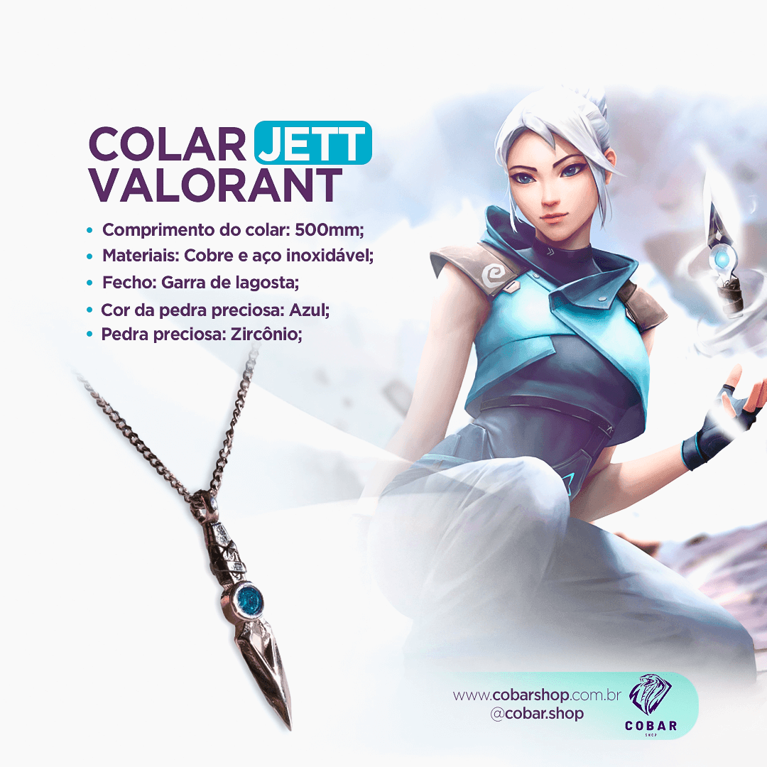 Combo Colar Jett + Colar karambit Saqueadora - 𝐂𝐨𝐛𝐚𝐫𝐒𝐡𝐨𝐩™ - Cobarshop