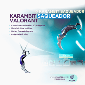 Combo Colar Jett + Colar karambit Saqueadora - 𝐂𝐨𝐛𝐚𝐫𝐒𝐡𝐨𝐩™ - Cobarshop