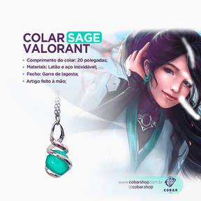 Colar Sage - 𝐂𝐨𝐛𝐚𝐫𝐒𝐡𝐨𝐩™ - Cobarshop