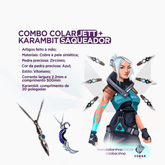 Combo Colar Jett + Colar karambit Saqueadora - 𝐂𝐨𝐛𝐚𝐫𝐒𝐡𝐨𝐩™ - Cobarshop