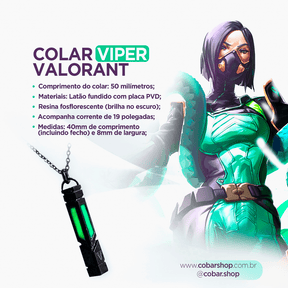 Colar Viper - 𝐂𝐨𝐛𝐚𝐫𝐒𝐡𝐨𝐩™ - Cobarshop