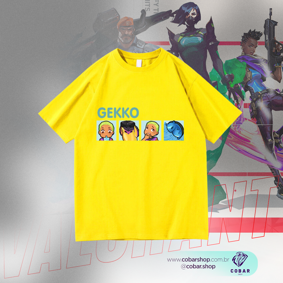 Camisa Gekko Mascotes - 𝐂𝐨𝐛𝐚𝐫𝐒𝐡𝐨𝐩™ - Cobarshop