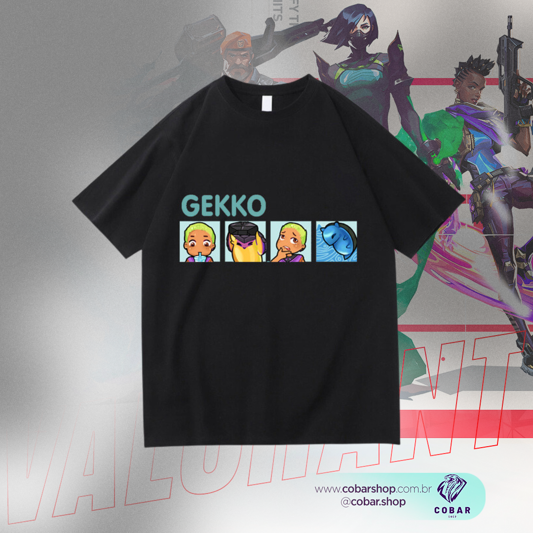 Camisa Gekko Mascotes - 𝐂𝐨𝐛𝐚𝐫𝐒𝐡𝐨𝐩™ - Cobarshop