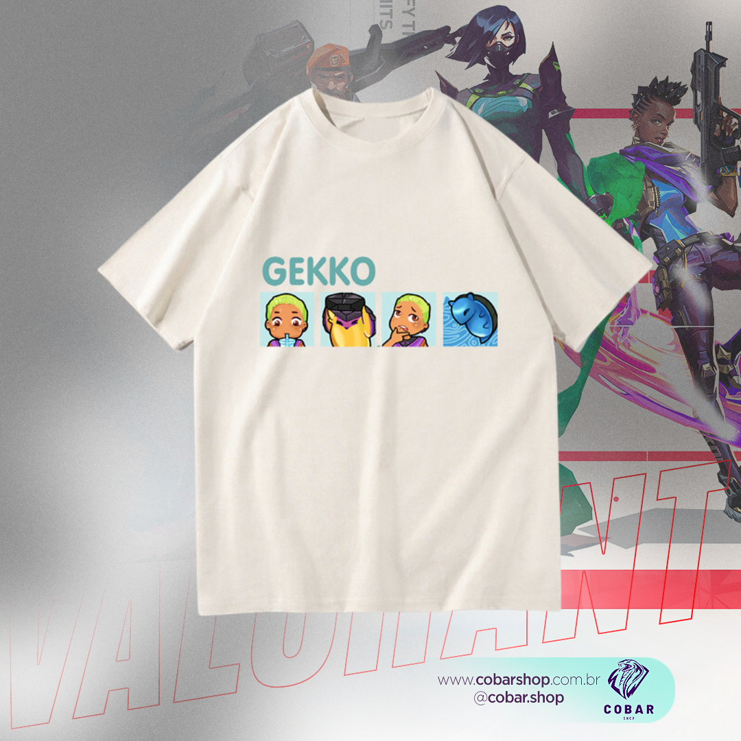 Camisa Gekko Mascotes - 𝐂𝐨𝐛𝐚𝐫𝐒𝐡𝐨𝐩™ - Cobarshop