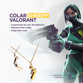 Colar Sheriff - 𝐂𝐨𝐛𝐚𝐫𝐒𝐡𝐨𝐩™ - Cobarshop