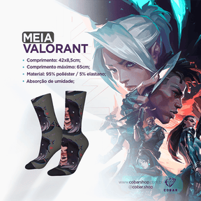 Meias Valorant - 𝐂𝐨𝐛𝐚𝐫𝐒𝐡𝐨𝐩™ - Cobarshop